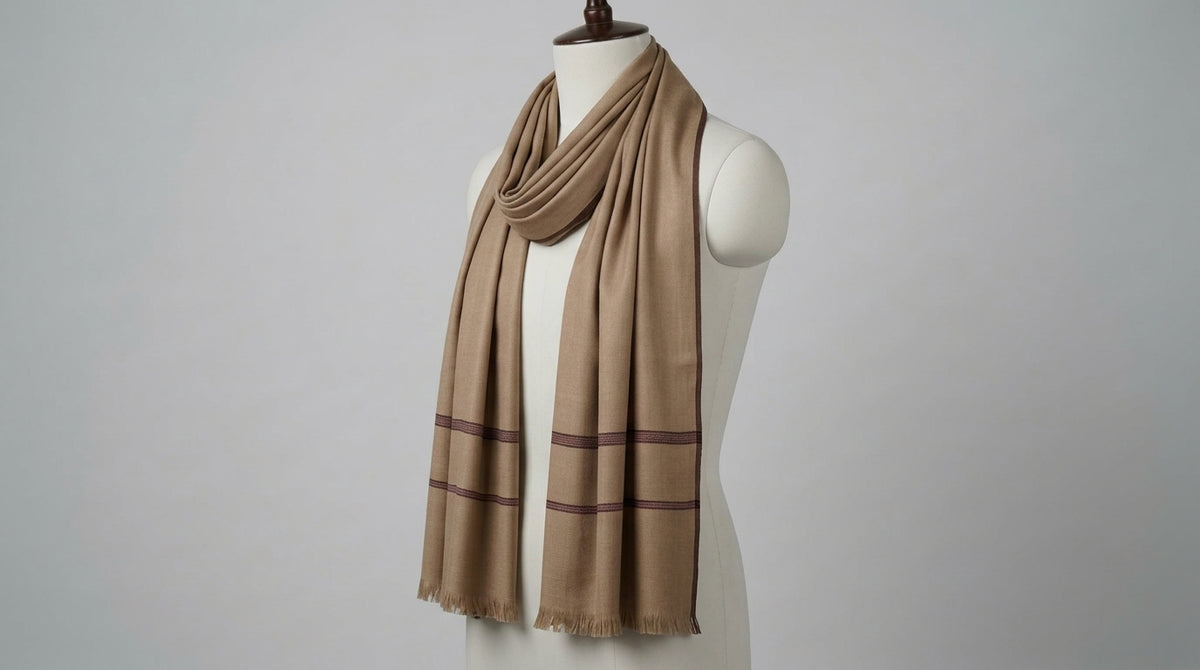 Wool Border Lohi — Taupe