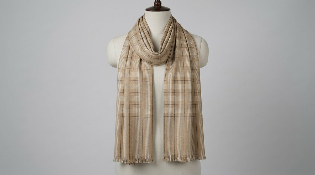 Check Lohi — Beige & White