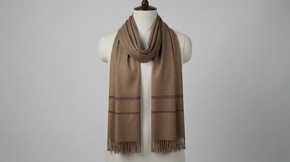 Wool Border Lohi — Taupe
